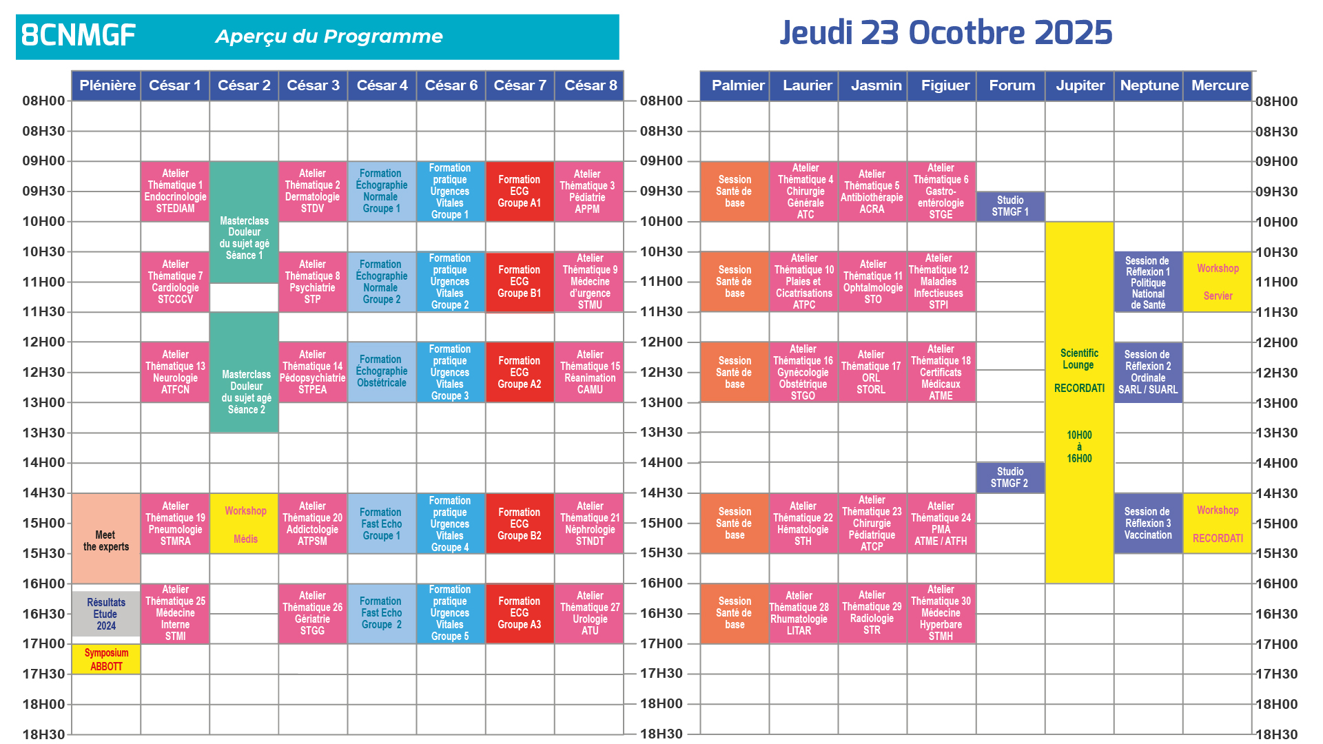 8CNMGF Programme Jeudi 23 Octobre 2025