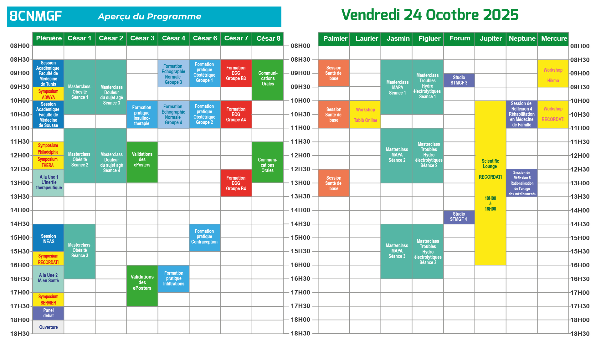 8CNMGF Programme Vendredi 24 Octobre 2025